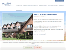Tablet Screenshot of pension-tuexen.de